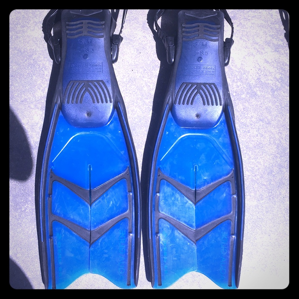 Aqua glide deep sea split fins